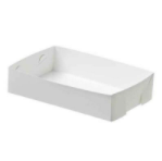 Cardboard 24 - Cake Trays 255x180x45mm- White 200s