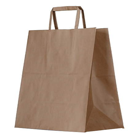 Uber Small 280x280x150mm - Twist Paper Bag - Kraft 250s