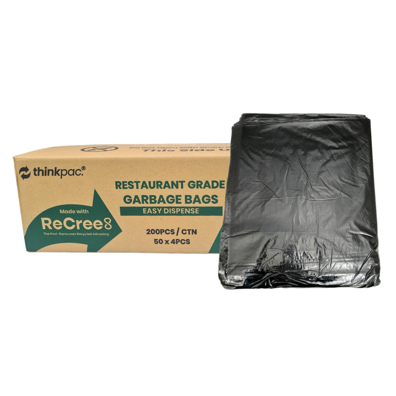 Bin Liner 80lt -  HD 950x780mm - Black 50x4P