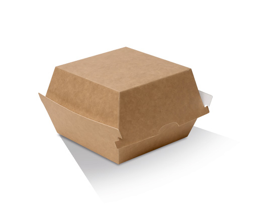 Burger Box 4in/102x105x80mm - Brown 125x4P