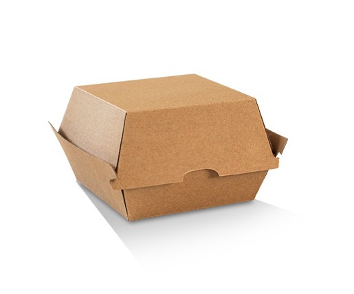Corrugated Burger Box 105x102x83 - Brown 125x2P