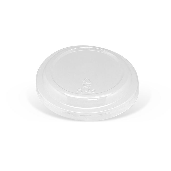 95mm PET Flat Lid - U Cup - No Hole-100x10P