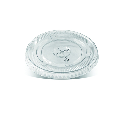 PET Flat Lid - U Cup X-slot Dia95mm- 100x10P