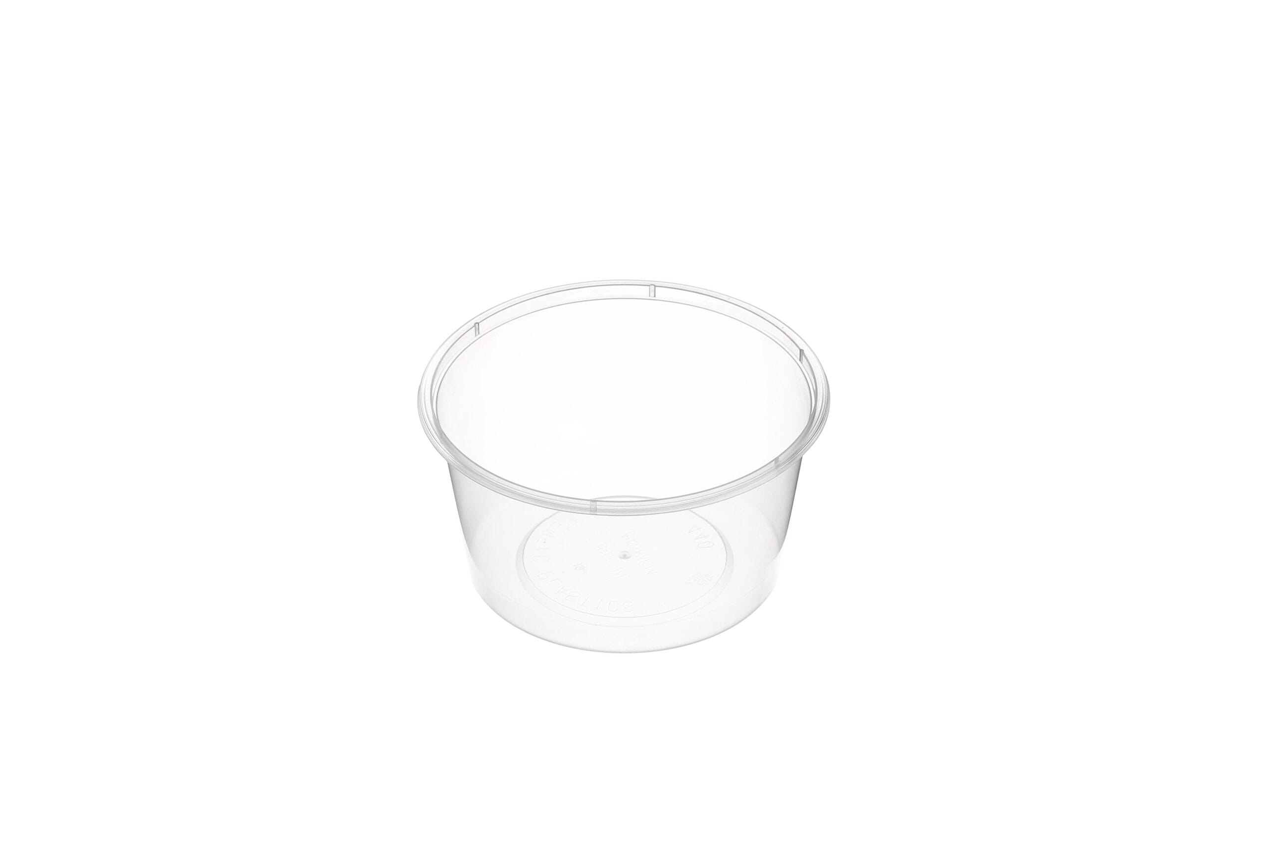 Round Container 440ml - Plastic 117.5x60mm - Clear 50x10P