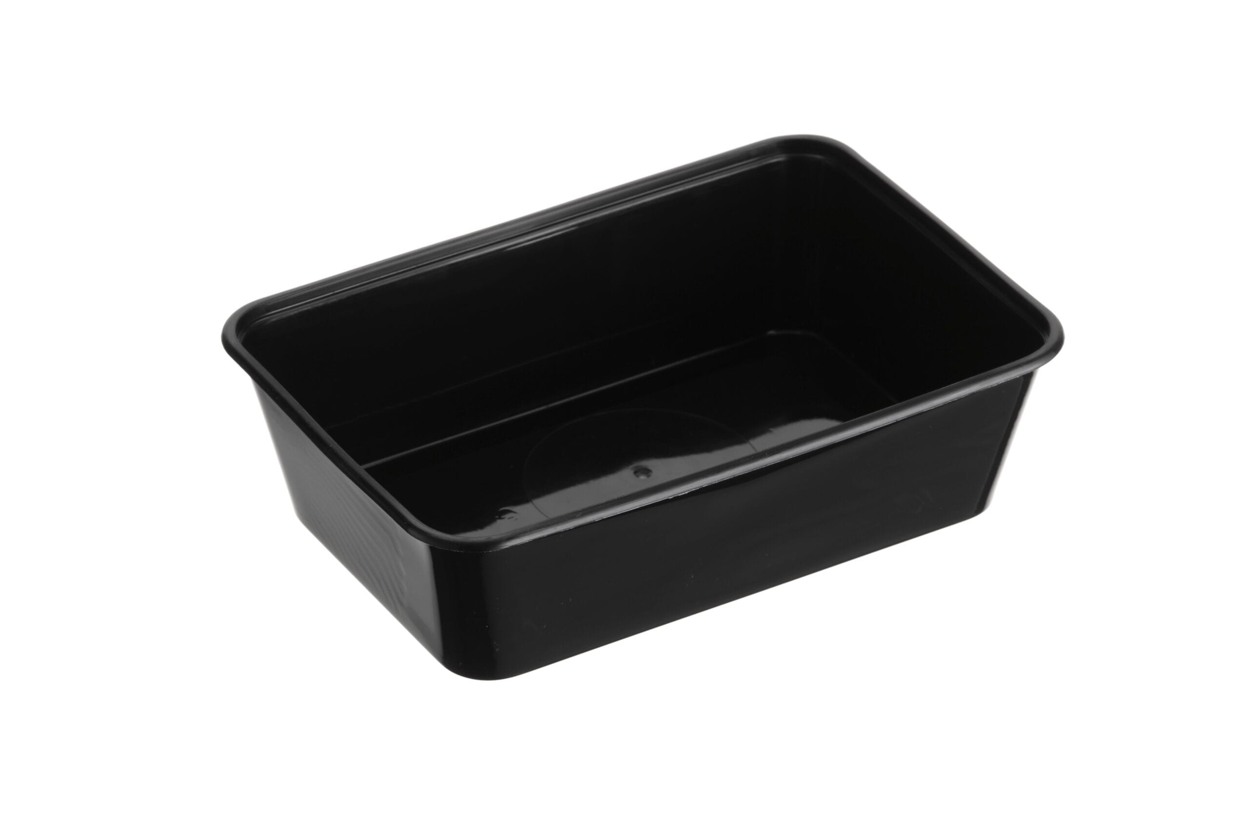 Rectangular Container 650ml - Plastic 175x118x49mm - Black 50x10P