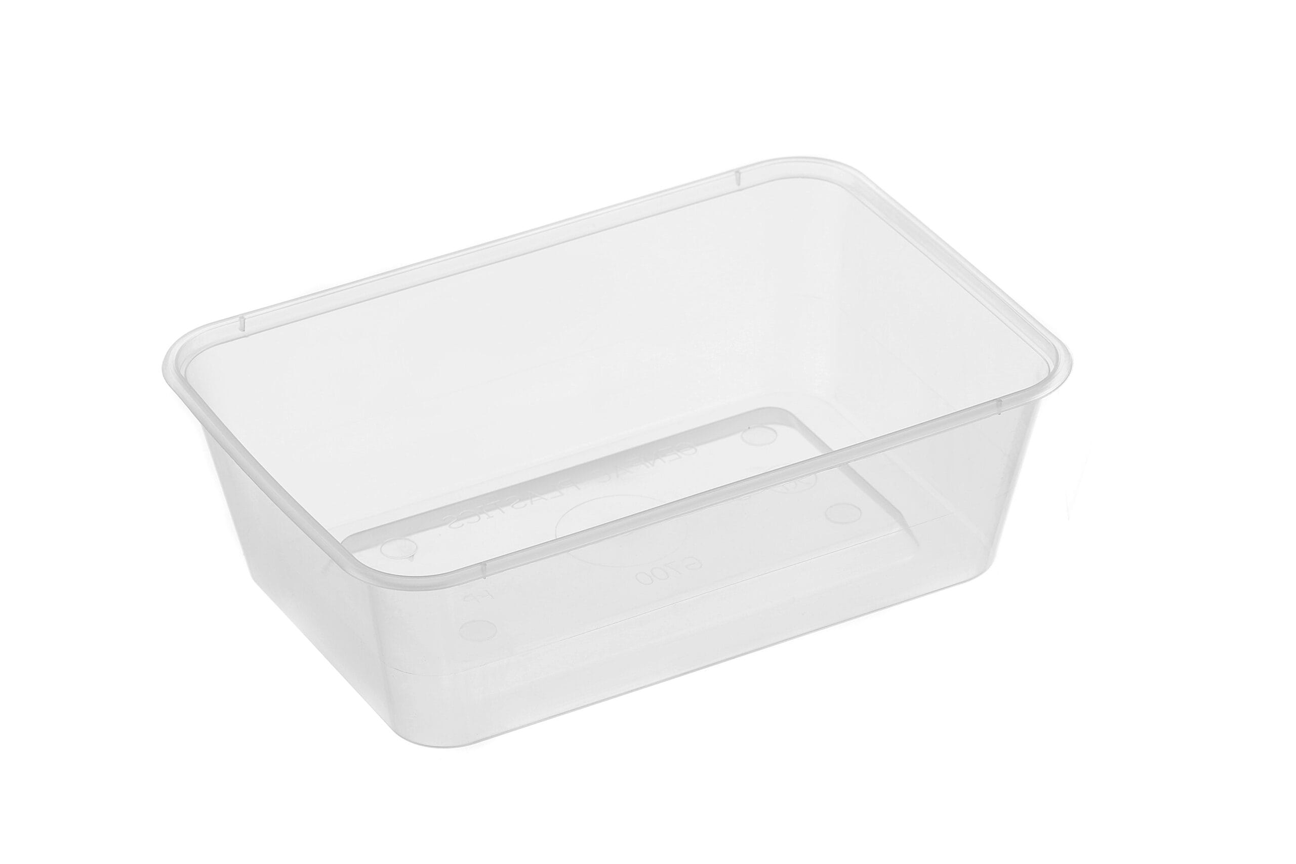 Rectangular Container 700ml - Plastic 175x118x53mm - Clear 50x10P