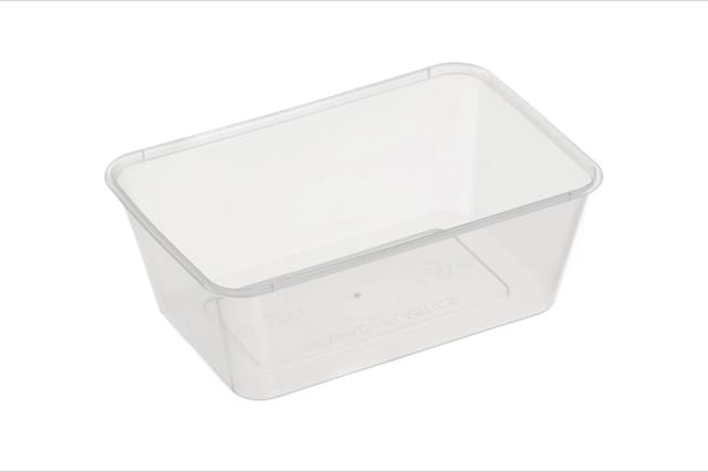 Rectangular Container 900ml - Plastic 175x118x62mm - Clear 50x10P