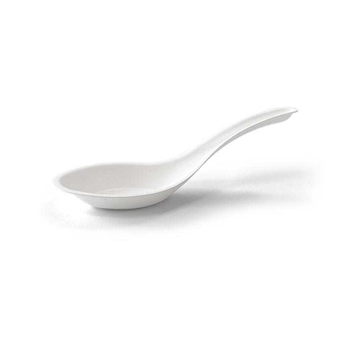 Chinese Soup Spoon - Sugarcane 100x10P