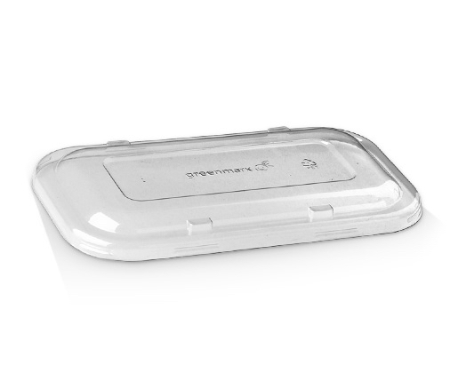 Tray Sugarcane PET Lid - Fit for 24/32oz (720/960ml) 235.6x135x12.5mm - 400s