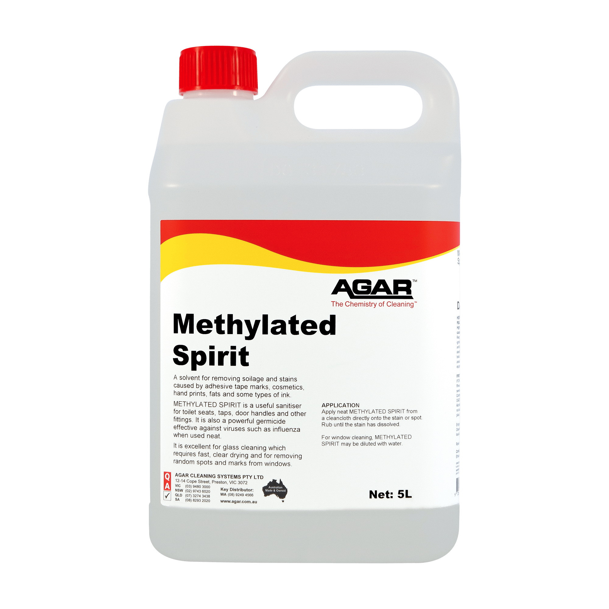 Methylated Spirits -  97-100% Ethanol 5lt