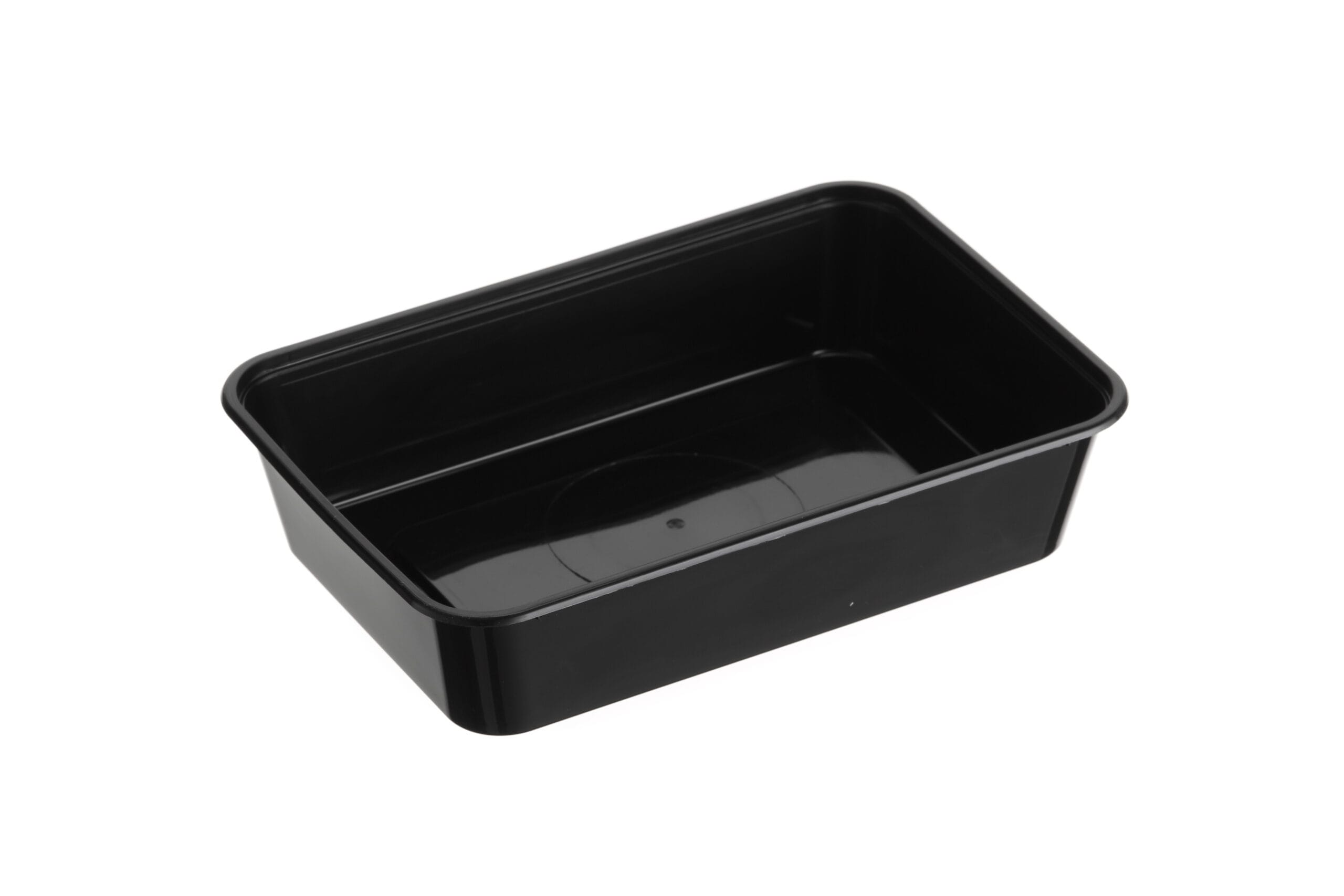 Rectangular Container 500ml - Plastic 175x118x40mm - Black 50x10P-Awesome