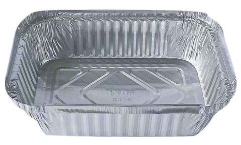 Rectangular Foil Container 990ml/40oz - 195x143x48mm - Silver 125x4P