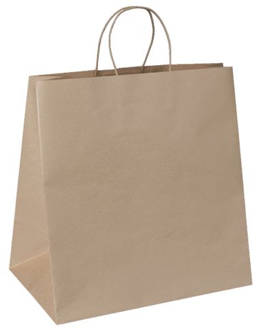 Large 340x320x200mm - Twist Paper Bag - Kraft 200s