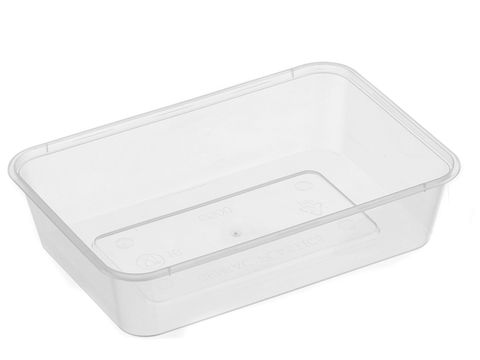Rectangular Container 500ml - Plastic 175x118x40mm - Clear 50x10P