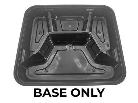 4-Compartment Container Black Base-300s/ctn