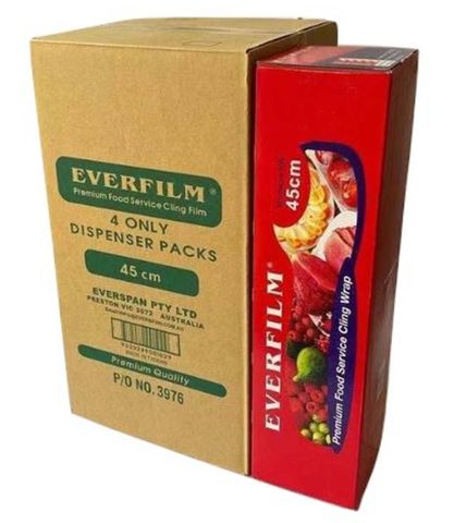 Everfilm Cling Wraps PVC 45cmx600m - Clear 1R