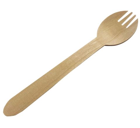 Spork 157x30mm - Wooden 100x10P