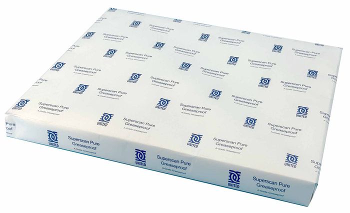Fookpak Scan Greaseproof Paper 40gsm - 1/2cut 400x330mm - White 800s