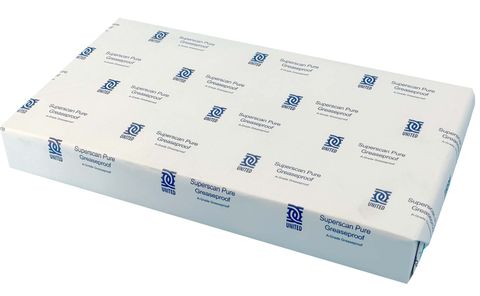 United Super Scan Greaseproof Paper 35gsm - 1/3cut 400x220mm - White 1200s