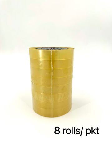 -Stationery Tape - Plastic 18mmx66m - Clear 16s/PACK