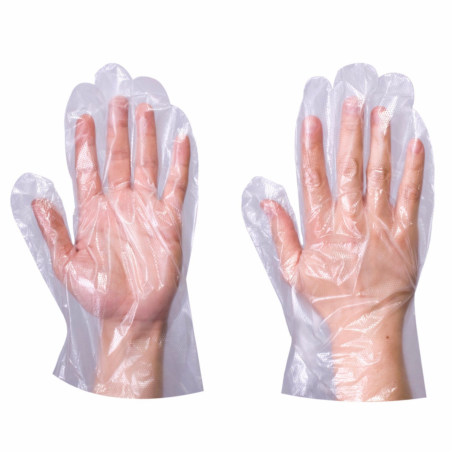 LDPE Gloves Large - Clear 500x10P